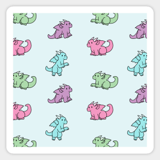 Pastel Dragon pattern Sticker